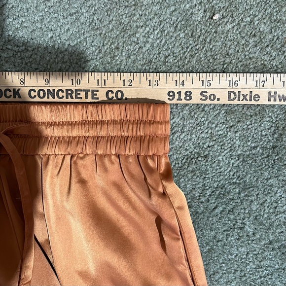 Elie Tahari Rust Wide Leg Satin Pants - Picture 10 of 10